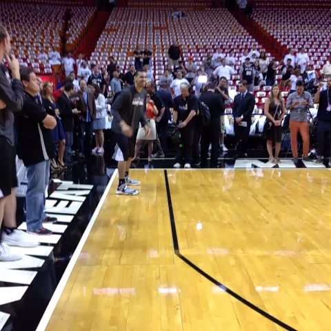 Danny Green doing what he does best to prepare for tonights #NBAFinals Game 6, 9pm/et on ABC.