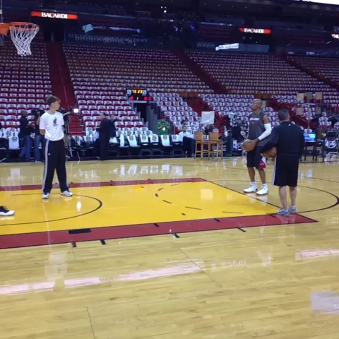 Ray Allen... #NBAFinals Game 6 preparation.